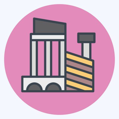 Simge Pergamum. Türkiye sembolü ile ilgili. renk arkadaşı stili. Basit dizayn edilebilir. Basit resimleme