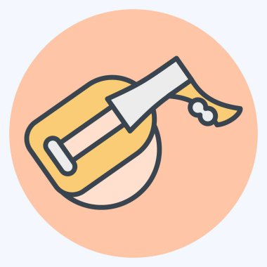 Simge Oud Sala. Türkiye sembolü ile ilgili. renk arkadaşı stili. Basit dizayn edilebilir. Basit resimleme