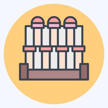 Efes 'in Icon Şehri. Türkiye sembolü ile ilgili. renk arkadaşı stili. Basit dizayn edilebilir. Basit resimleme