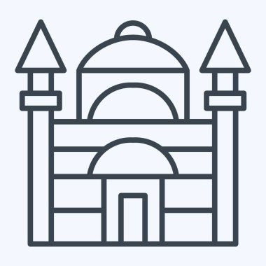 Simge Mavi Cami. Türkiye sembolü ile ilgili. Sıra tarzı. Basit dizayn edilebilir. Basit resimleme