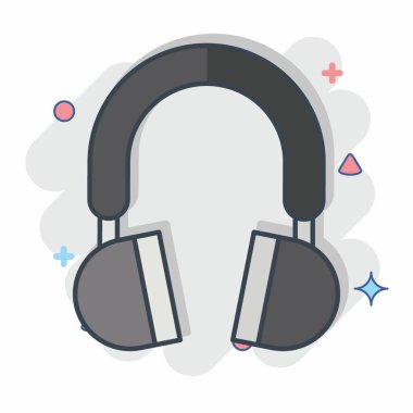 Simge Kafalı Telefon. Bilgisayar sembolüyle ilgili. Çizgi roman. Basit dizayn edilebilir. Basit resimleme