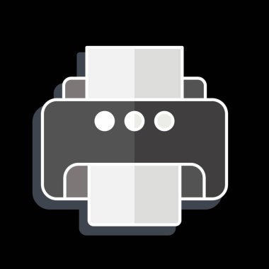 Simge Yazıcısı. Bilgisayar sembolüyle ilgili. Parlak bir stil. Basit dizayn edilebilir. Basit resimleme