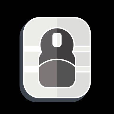 Simge Fare Pedi. Bilgisayar sembolüyle ilgili. Parlak bir stil. Basit dizayn edilebilir. Basit resimleme