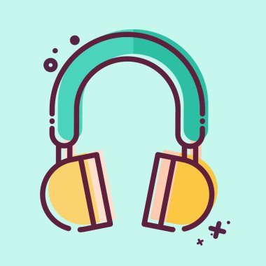 Simge Kafalı Telefon. Bilgisayar sembolüyle ilgili. MBE tarzı. Basit dizayn edilebilir. Basit resimleme