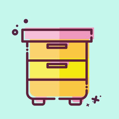 Simge Kabinesi. Bilgisayar sembolüyle ilgili. MBE tarzı. Basit dizayn edilebilir. Basit resimleme