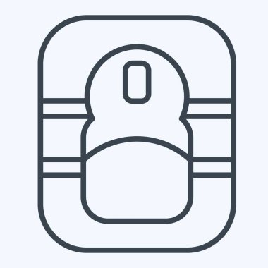 Simge Fare Pedi. Bilgisayar sembolüyle ilgili. Sıra tarzı. Basit dizayn edilebilir. Basit resimleme