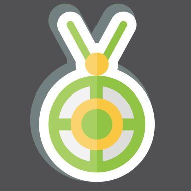 Çıkartma Kolyesi. Kelt sembolüyle ilgili. Basit dizayn edilebilir. Basit resimleme