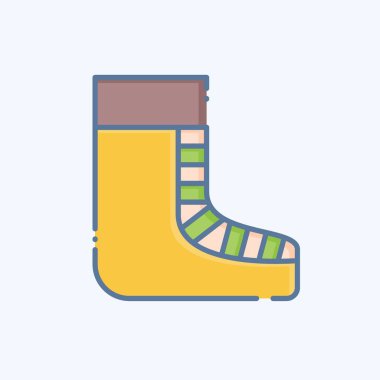 Simge Ayakkabılar. Kelt sembolüyle ilgili. Karalama stili. Basit dizayn edilebilir. Basit resimleme