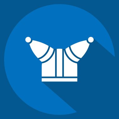 Kelt sembolü ile ilgili simge 3. Uzun gölge tarzı. Basit dizayn edilebilir. Basit resimleme