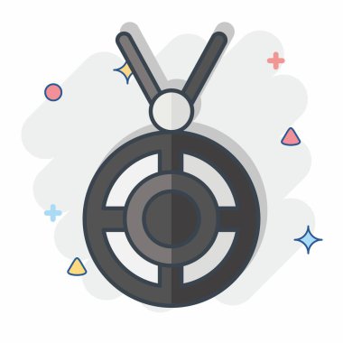 Simge gerdanlığı. Kelt sembolüyle ilgili. Çizgi roman. Basit dizayn edilebilir. Basit resimleme