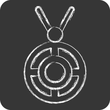 Simge gerdanlığı. Kelt sembolüyle ilgili. Tebeşir stili. Basit dizayn edilebilir. Basit resimleme