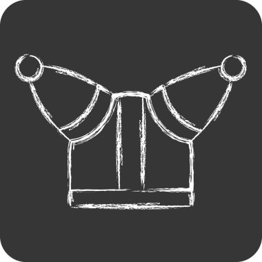 Kelt sembolü ile ilgili simge 3. Tebeşir stili. Basit dizayn edilebilir. Basit resimleme