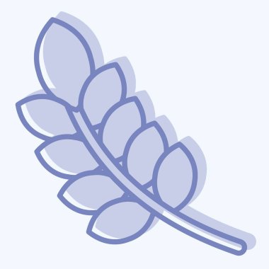 Simge buğdayı. Kelt sembolüyle ilgili. İki ton stili. Basit dizayn edilebilir. Basit resimleme