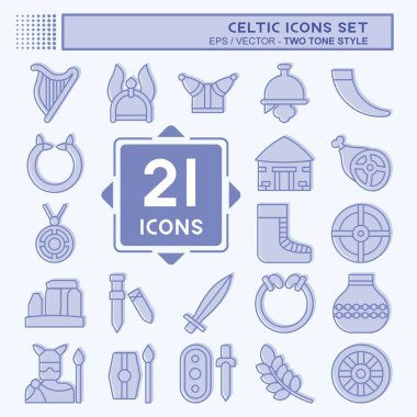 Simge Celtic 'i kurdu. Mitoloji sembolüyle ilgili. İki ton stili. Basit dizayn edilebilir. Basit resimleme