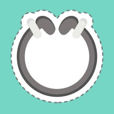 Etiket hattı Torg 'u kesti. Kelt sembolüyle ilgili. Basit dizayn edilebilir. Basit resimleme