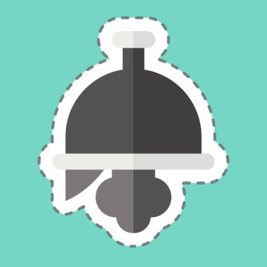 Etiket miğferini kesti. Kelt sembolüyle ilgili. Basit dizayn edilebilir. Basit resimleme