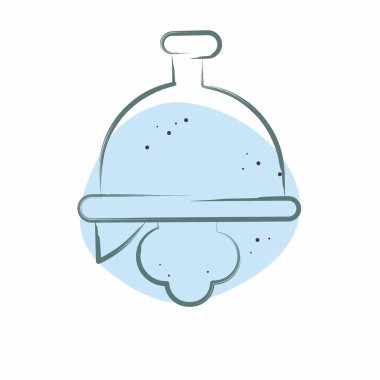 Simge Miğferi. Kelt sembolüyle ilgili. Renkli Leke Biçimi. Basit dizayn edilebilir. Basit resimleme