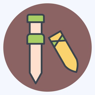 Kelt sembolü ile ilgili simge 2. renk arkadaşı stili. Basit dizayn edilebilir. Basit resimleme