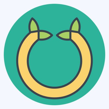 Simge Nalı. Kelt sembolüyle ilgili. renk arkadaşı stili. Basit dizayn edilebilir. Basit resimleme