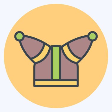 Kelt sembolü ile ilgili simge 3. renk arkadaşı stili. Basit dizayn edilebilir. Basit resimleme