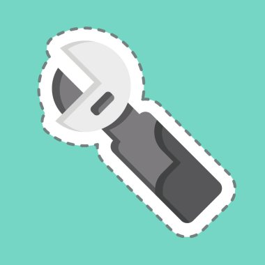 Çıkartma çizgisi ayarlanabilir anahtarı kesti. İnşaat sembolüyle ilgili. Basit dizayn edilebilir. Basit resimleme