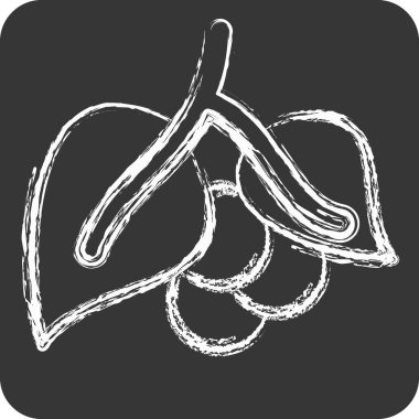 Simge Kara Biber. Bitki ve Baharat sembolüyle ilgili. Tebeşir stili. Basit dizayn edilebilir. Basit resimleme