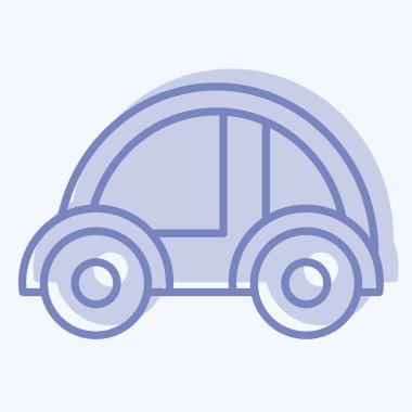 Simgesiz Sürücü. Gelecek Teknolojisi sembolüyle ilgili. İki ton stili. Basit dizayn edilebilir. Basit resimleme