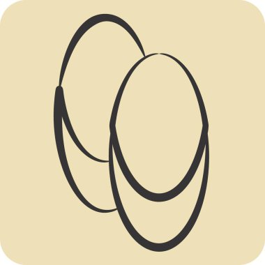 Simge Ayakkabılar. Tiyatro Gradyan sembolüyle ilgili. El çizimi tarzı. Basit dizayn edilebilir. Basit resimleme