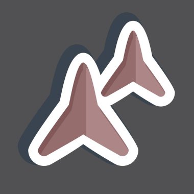 Etiket Makibishi. Ninja sembolüyle ilgili. Basit dizayn edilebilir. Basit resimleme