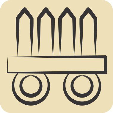 Simge Nekode. Ninja sembolüyle ilgili. El çizimi tarzı. Basit dizayn edilebilir. Basit resimleme