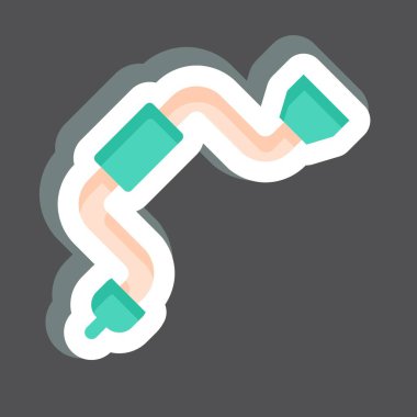 Etiketli El Matkabı. Marangozluk sembolüyle ilgili. Basit dizayn edilebilir. Basit resimleme