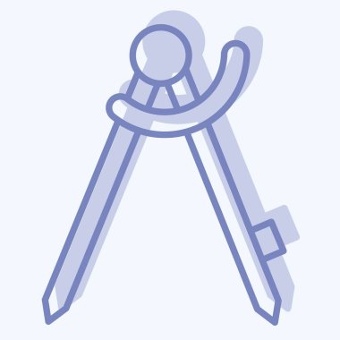 Simge Pusula. Marangozluk sembolüyle ilgili. İki ton stili. Basit dizayn edilebilir. Basit resimleme