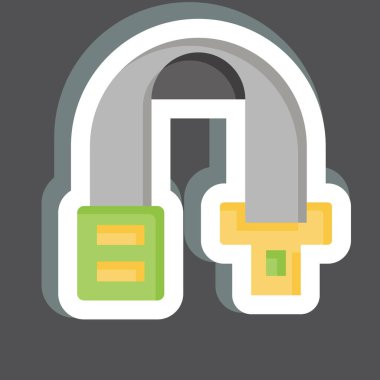 Etiketli araba emniyet kemeri. Araba parçaları sembolüyle ilgili. Basit dizayn edilebilir. Basit resimleme