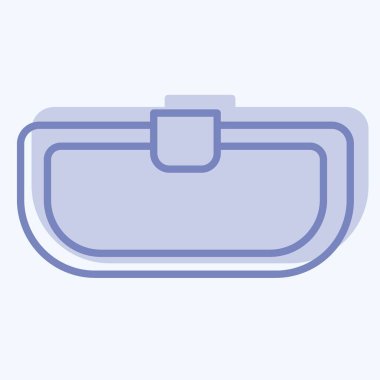 Icon Izgaraları. Araba parçaları sembolüyle ilgili. İki ton stili. Basit dizayn edilebilir. Basit resimleme