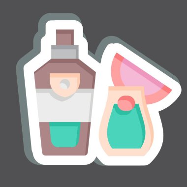 Etiketli votka. Rusya sembolüyle ilgili. Basit dizayn edilebilir. Basit resimleme