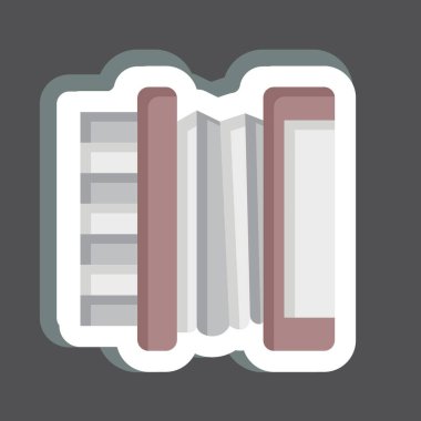 Etiket Akordiyonu. Rusya sembolüyle ilgili. Basit dizayn edilebilir. Basit resimleme