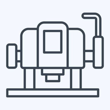 Simge Tahta Yönlendirici. İnşaat sembolüyle ilgili. Sıra tarzı. Basit dizayn edilebilir. Basit resimleme