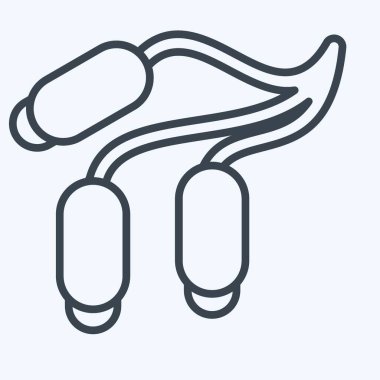 İkon Barberry. Bitki ve Baharat sembolüyle ilgili. Sıra tarzı. Basit dizayn edilebilir. Basit bir çizim. Basit resimleme