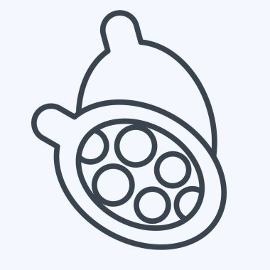 İkon kakule. Bitki ve Baharat sembolüyle ilgili. Sıra tarzı. Basit dizayn edilebilir. Basit resimleme