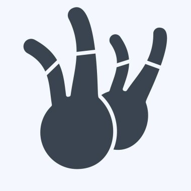 Simge Fennel. Bitki ve Baharat sembolüyle ilgili. Kabartma tarzı. Basit dizayn edilebilir. Basit resimleme