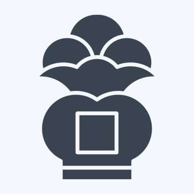 Simge Para Çantası. Çin Yeni Yıl sembolüyle ilgili. Kabartma tarzı. Basit dizayn edilebilir. Basit resimleme