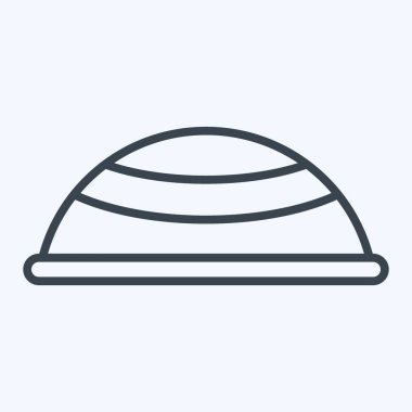 Simge Şapka. Ramazan sembolüyle ilgili. Sıra tarzı. Basit dizayn edilebilir. Basit resimleme