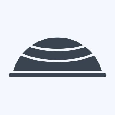 Simge Şapka. Ramazan sembolüyle ilgili. Kabartma tarzı. Basit dizayn edilebilir. Basit resimleme