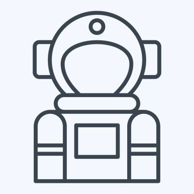 Simge Uzay Turizmi. Gelecek Teknolojisi sembolüyle ilgili. Sıra tarzı. Basit dizayn edilebilir. Basit resimleme