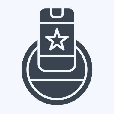 Simge kablosuz şarj. Gelecek Teknolojisi sembolüyle ilgili. Kabartma tarzı. Basit dizayn edilebilir. Basit resimleme