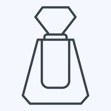 Simge parfümü. Kozmetik sembolüyle ilgili. Sıra tarzı. Basit dizayn edilebilir. Basit resimleme