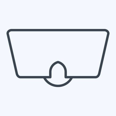 Simge Göz Maskesi. Deniz sembolüyle ilgili. Sıra tarzı. Basit dizayn edilebilir. Basit resimleme