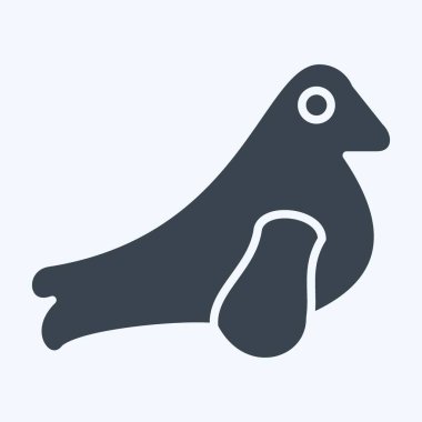 Simge Mührü. Deniz sembolüyle ilgili. Kabartma tarzı. Basit dizayn edilebilir. Basit resimleme