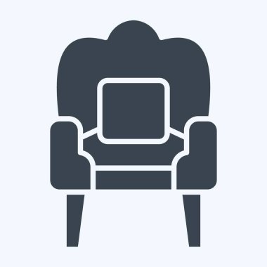 Icon Kanepesi. Vintage Dekorasyon sembolüyle ilgili. Kabartma tarzı. Basit dizayn edilebilir. Basit resimleme