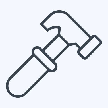 Simge Çekici. Marangozluk sembolüyle ilgili. Sıra tarzı. Basit dizayn edilebilir. Basit resimleme